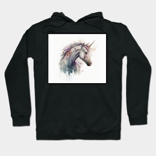 Unicorn Watercolour Painting Hoodie